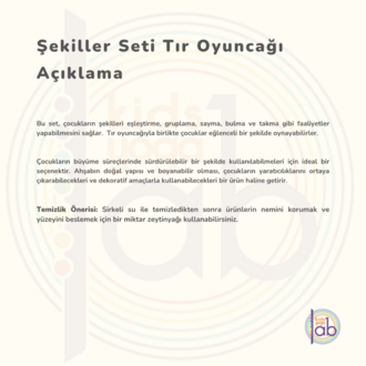 Şekiller Seti - Ahşap Tır Oyuncak