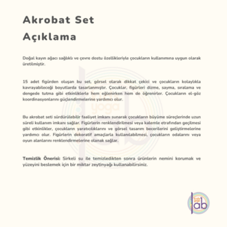 Ahşap Akrobat Set