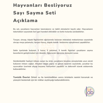 Ahşap Hayvanlar - Köpek, Tavşan, Sincap
