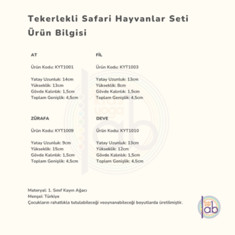 Tekerlekli Sarayı Hayvanlar Seti