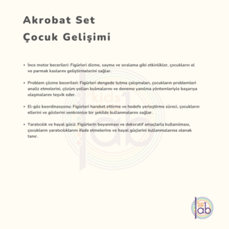 Ahşap Akrobat Set