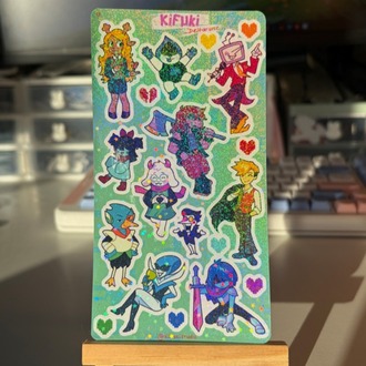 deltarune sticker sheet