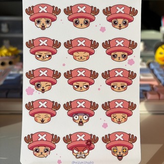 chopper moods sticker sheet