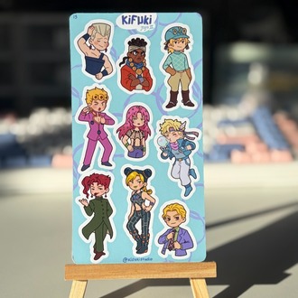 jojo II sticker sheet