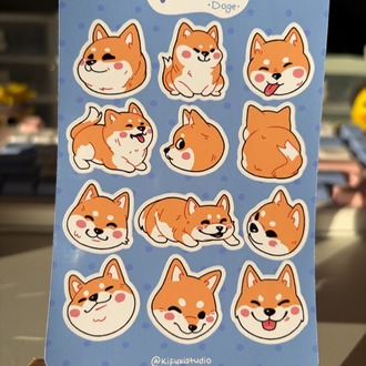 doge sticker sheet
