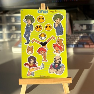cowboy bebop sticker sheet