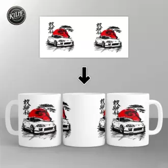 Toyota Supra JDM Ruhu & Bonsai — Baskılı Kupa Bardak