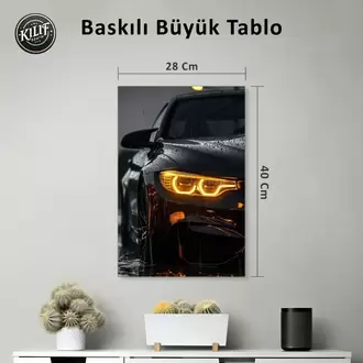BMW Angel Eyes Yağmur Esintisi — Baskılı Büyük Tablo (40x28 cm)