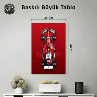 Ferrari SF-24 Hamilton #44 Efsanesi — Baskılı Büyük Tablo (40x28 cm)