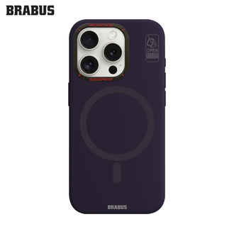 BRABUS Iphone 14 Pro DERİN MOR MagSafe Kamera Stand Özellikli İnce Mat Sert