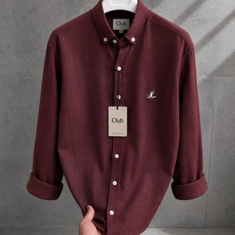BYMN KETEN GÖMLEK BORDO