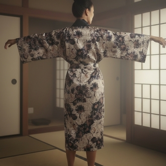 night flower kimono