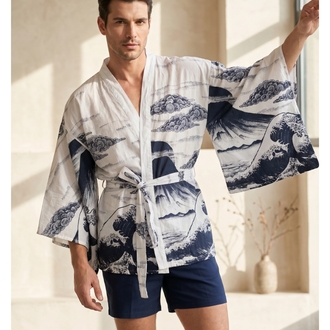 Indigo Wave Kimono 
