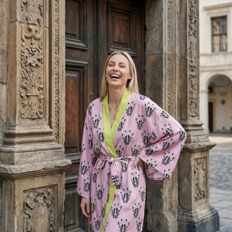 Pink Safari Kimono