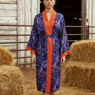 geometric kimono