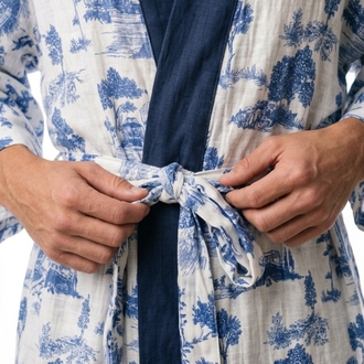 Indigo Garden Kimono