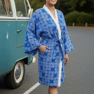 blue vision kimono