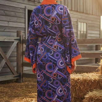 geometric kimono