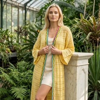 Yellow bird kimono