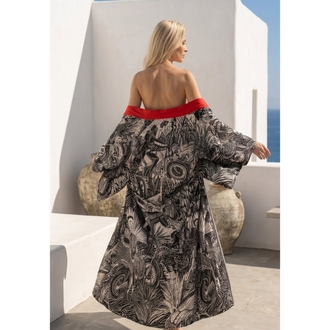 Crimson Etching Kimono 
