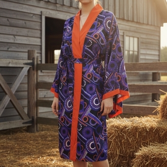 geometric kimono