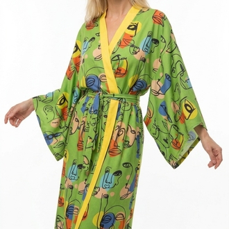 Faces kimono