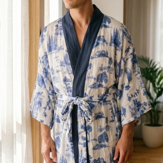 Indigo Garden Kimono