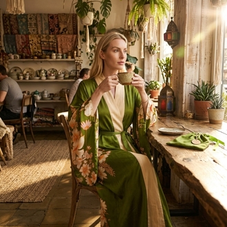 Botanical Whisper Kimono 