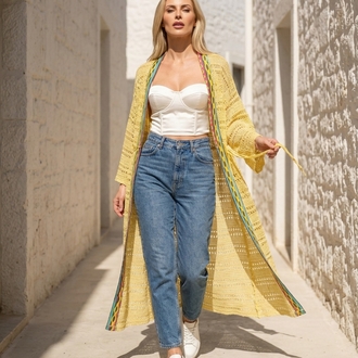 Yellow bird kimono