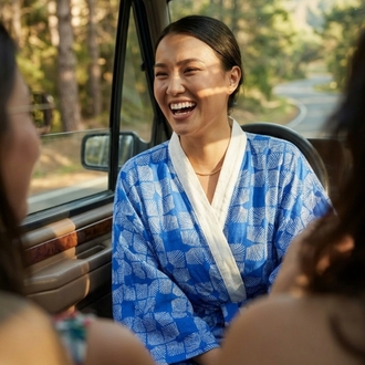 blue vision kimono