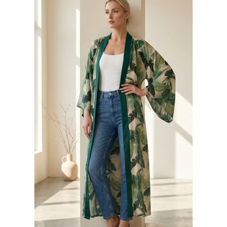 Dans of leaves kimono