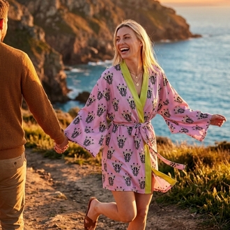 Pink Safari Kimono