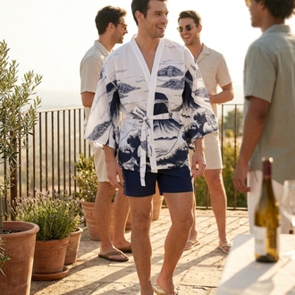 Indigo Wave Kimono 