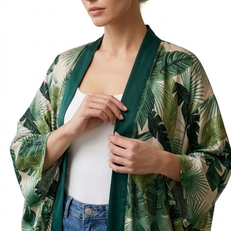 Dans of leaves kimono