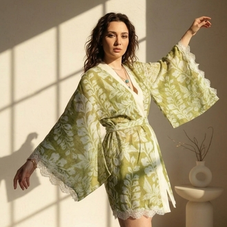 Green Plant kimono