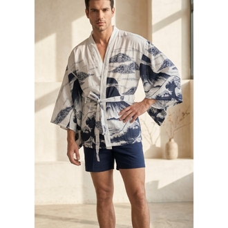 Indigo Wave Kimono 