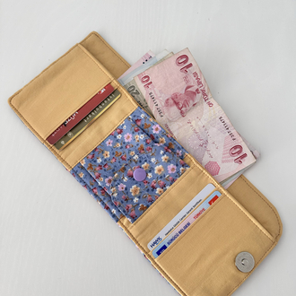 Katlamalı kumaş cüzdan
