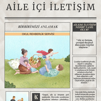 Aile içi iletişim veli afişi