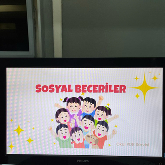 Sosyal beceriler interaktif öğrenci sunumu