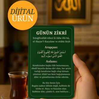 30 Günlük Dijtial Zikir Kartları – Her Güne Bir Zikir ve İlham Mesajı (Dijital Ürün)