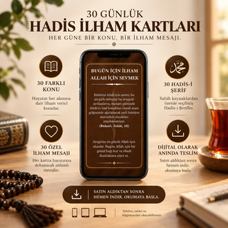 30 Günlük Dijital Hadis Kartları - Her Güne Bir Zikir