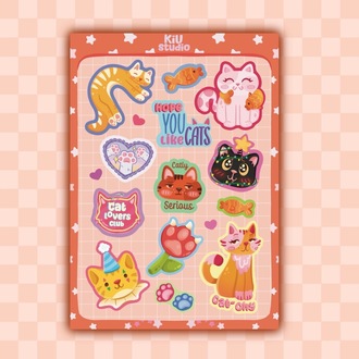A6 Hope You Like Cats Sticker