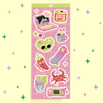 Cool Pop Bubblegum Sticker Sheet