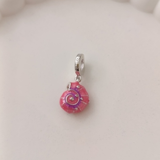 Gümüş Pembe İstiridye Charm
