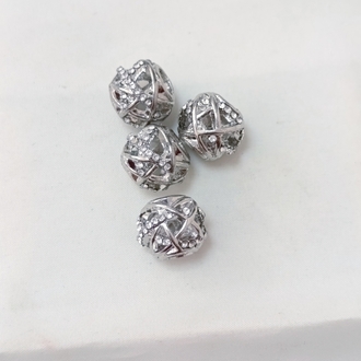 Yuvarlak Taşlı Charm