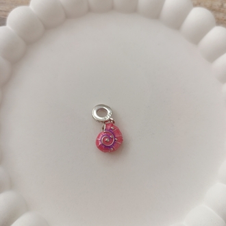 Gümüş Pembe İstiridye Charm