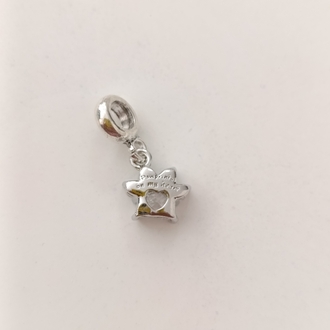 Beyaz taşlı pati charm