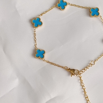 Van Cleef Mavi- Gold Bileklik