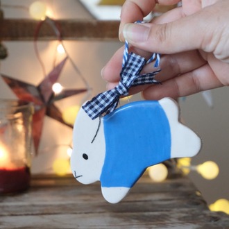 miffy mavi ağaç / duvar süsü