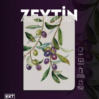 Zeytin Defter (Amerikan Cilt Çizgisiz/ Soft Touch)